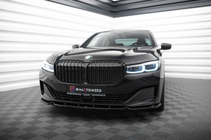 Spojler pod nárazník lipa V.1 BMW 7 G11 Facelift černý leský plast