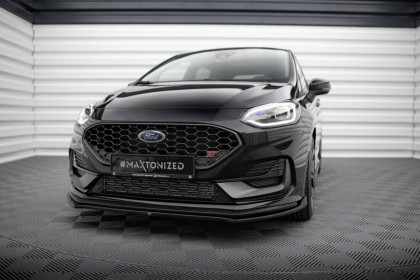 Spojler pod nárazník lipa V.1 Ford Fiesta ST Mk8 Facelift černý leský plast