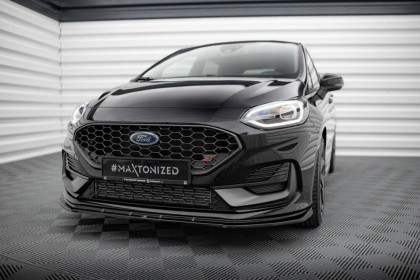 Spojler pod nárazník lipa V.2 Ford Fiesta ST Mk8 Facelift černý leský plast