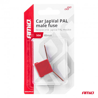 Pojistka JAPVAL PAL samec 48mm 50A AMIO-03420