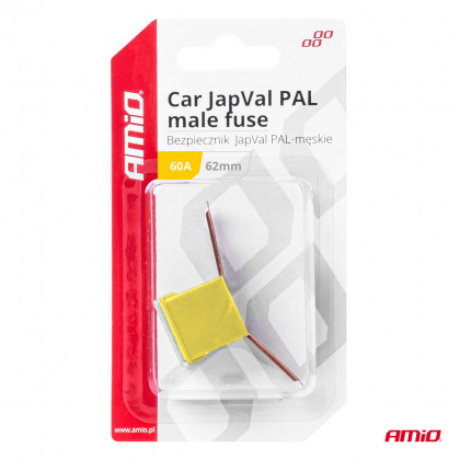 Pojistka JAPVAL PAL samec 62mm 60A AMIO-03430