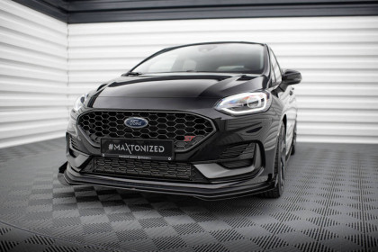 Street pro spojler pod nárazník lipa + flaps Ford Fiesta ST Mk8 Facelift černý