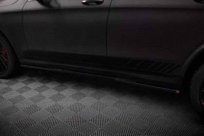 Prahové lišty V.2 Mercedes-Benz GLC Coupe AMG-Line C253 černý lesklý plast