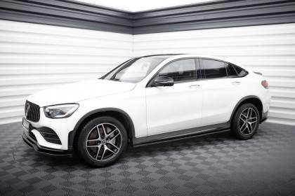 Prahové lišty V.3 Mercedes-Benz GLC Coupe AMG-Line C253 černý lesklý plast