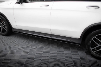Prahové lišty V.3 Mercedes-Benz GLC Coupe AMG-Line C253 černý lesklý plast