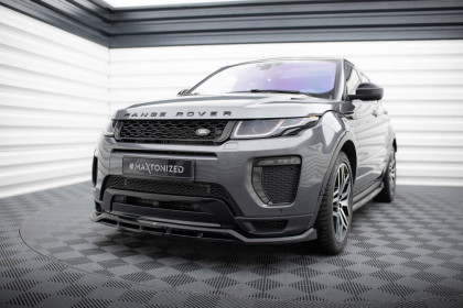 Spojler pod nárazník lipa Land Rover Range Rover Evoque Mk1 Facelift černý leský plast