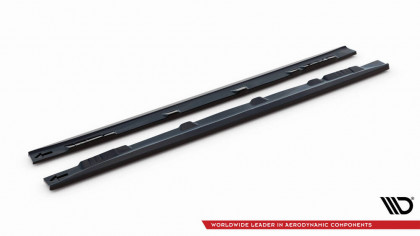 Prahové lišty Toyota Yaris T-Sport Mk1 Facelift černý lesklý plast
