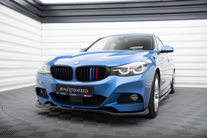 Spojler pod nárazník lipa V.2 BMW 3 GT M-Pack F34 černý leský plast