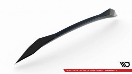Prodloužení spoileru spodní 3D Lexus RX Mk4 Facelift černý lesklý plast