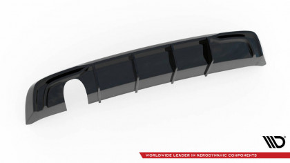 Zadní difuzor single Audi A3 Sportback 8V Facelift černý lesklý plast