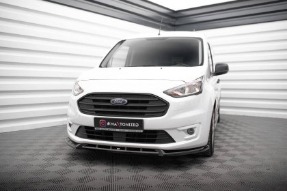 Spojler pod nárazník lipa V.2 Ford Transit Connect Mk2 Facelift černý leský plast