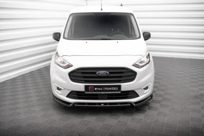Spojler pod nárazník lipa V.2 Ford Transit Connect Mk2 Facelift černý leský plast