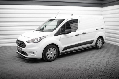 Prahové lišty Ford Transit Connect Mk2 Facelift černý lesklý plast