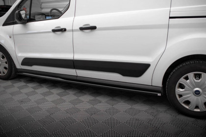 Prahové lišty Ford Transit Connect Mk2 Facelift černý lesklý plast