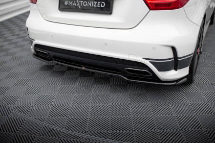 Spoiler zadního nárazniku Mercedes-Benz A45 AMG W176 černý lesklý plast