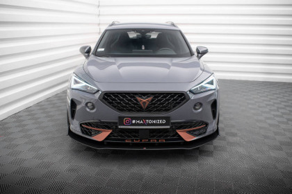 Street pro spojler pod nárazník lipa Cupra Formentor Mk1 černo červený