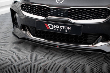 Street pro spojler pod nárazník lipa Kia Stinger GT / GT-Line Mk1 černo červený