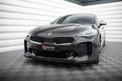 Street pro spojler pod nárazník lipa Kia Stinger GT / GT-Line Mk1 černo červený