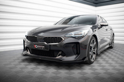 Street pro spojler pod nárazník lipa + flaps Kia Stinger GT / GT-Line Mk1 černý