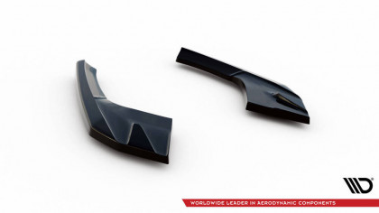 Splittery zadní boční V.2 Audi S3 / A3 S-Line Sportback 8V Facelift černý lesklý plast