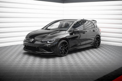 Prahové lišty V.3 Volkswagen Golf R Mk8 černý lesklý plast