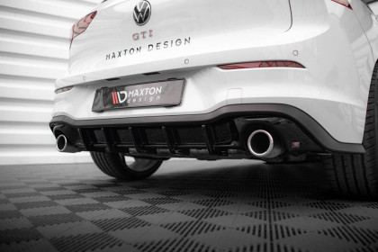 Zadní difuzor V.3 Volkswagen Golf GTI Mk8 černý lesklý plast