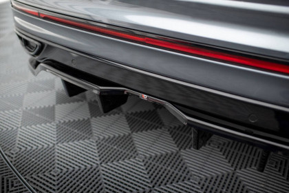 Spoiler zadního nárazniku Volkswagen Tiguan Allspace R-Line Mk2 Facelift černý lesklý plast