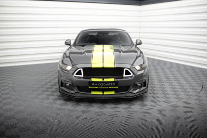 Street pro spojler pod nárazník lipa Ford Mustang GT Mk6 černo červený