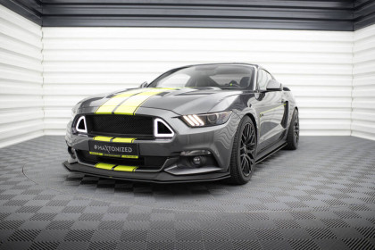 Street pro spojler pod nárazník lipa Ford Mustang GT Mk6 černo červený