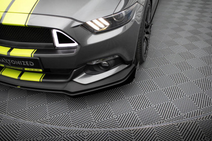 Street pro spojler pod nárazník lipa + flaps Ford Mustang GT Mk6  černý