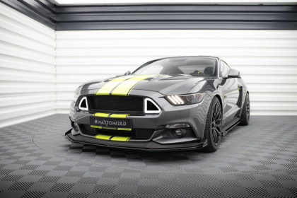 Street pro spojler pod nárazník lipa + flaps Ford Mustang GT Mk6 černo červený