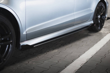 Prahové lišty Street pro +flaps Audi S3 / A3 S-Line Sedan 8V černo červené