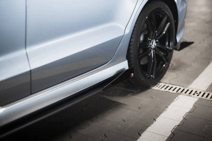 Prahové lišty Street pro +flaps Audi S3 / A3 S-Line Sedan 8V černo červené