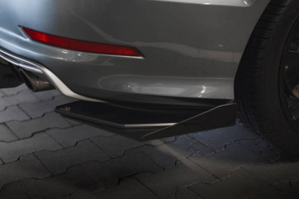 Splittery zadní boční Street Pro + flaps Audi S3 Sedan 8V černo červené