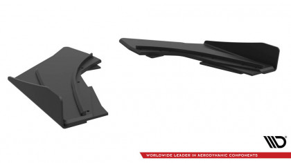 Splittery zadní boční Street Pro + flaps Audi S3 Sedan 8V černo červené