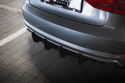 Spoiler zadního nárazníku Street pro Audi S3 Sedan 8V červený