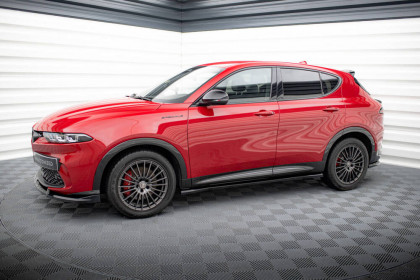 Prahové lišty Alfa Romeo Tonale Mk1 černý lesklý plast