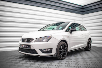 Spojler pod nárazník lipa V.1 Seat Ibiza FR SC Mk4 Facelift černý leský plast