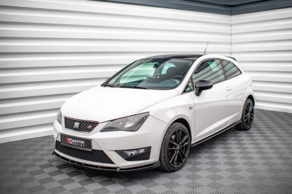 Spojler pod nárazník lipa V.2 Seat Ibiza FR SC Mk4 Facelift černý leský plast