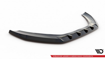 Spojler pod nárazník lipa V.3 Audi A6 C7 černý leský plast