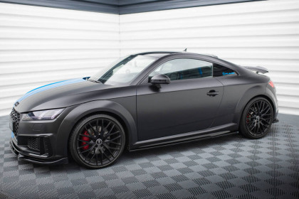 Prahové lišty Audi TT S 8S Facelift černý lesklý plast