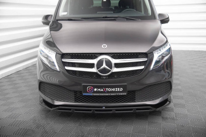 Spojler pod nárazník lipa V.2 Mercedes-Benz V-Class W447 Facelift černý leský plast