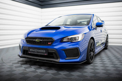 Street pro spojler pod nárazník lipa Subaru WRX STI Mk1 Facelift černo červený