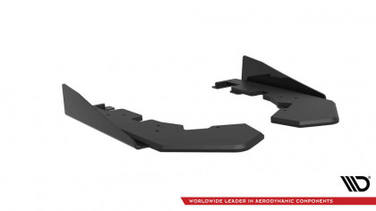 Splittery zadní boční Street Pro + flaps Subaru WRX STI Mk1 černo červené