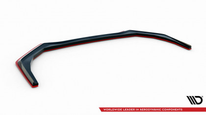 Spojler pod nárazník lipa V.2 Subaru WRX STI Mk1 Facelift černý leský plast + červená