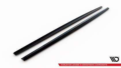 Prahové lišty Mercedes-Benz S AMG-Line W223 černý lesklý plast