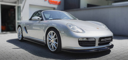 Spojler pod nárazník lipa Porsche Boxster 987 černý leský plast