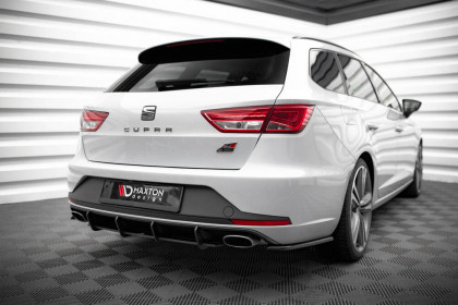 Splittery zadní boční V.1 Seat Leon Cupra Sportstourer Mk3 černý lesklý plast