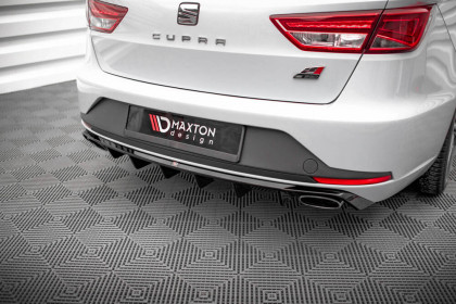 Zadní difuzor Seat Leon Cupra Sportstourer Mk3 černý lesklý plast