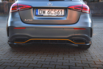 Spoiler zadního nárazniku Mercedes-Benz A Hatchback AMG Line W177 černý lesklý plast